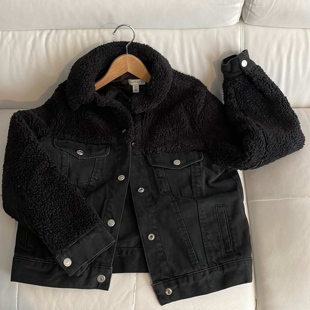 Black Sherpa/ Denim Jacket